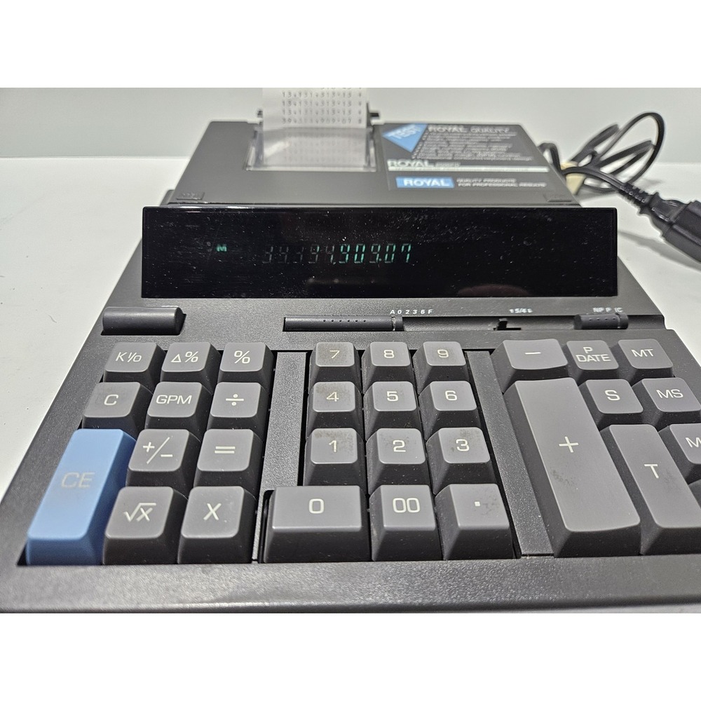 Royal 8500PD Ribbon Printer Electronic Calculator - TESTED & WORKS - Picture 2 of 8